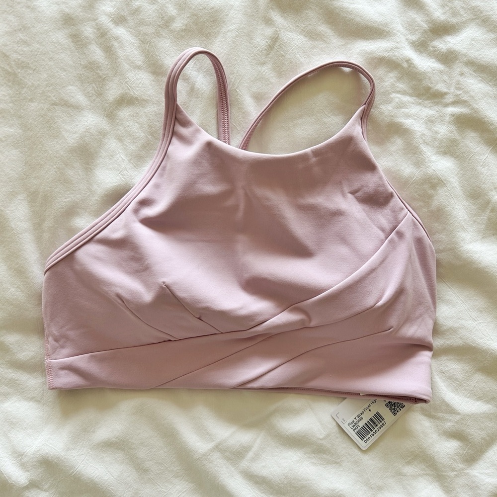 Lululemon flow-y wrap front high neck bra PKPI 6